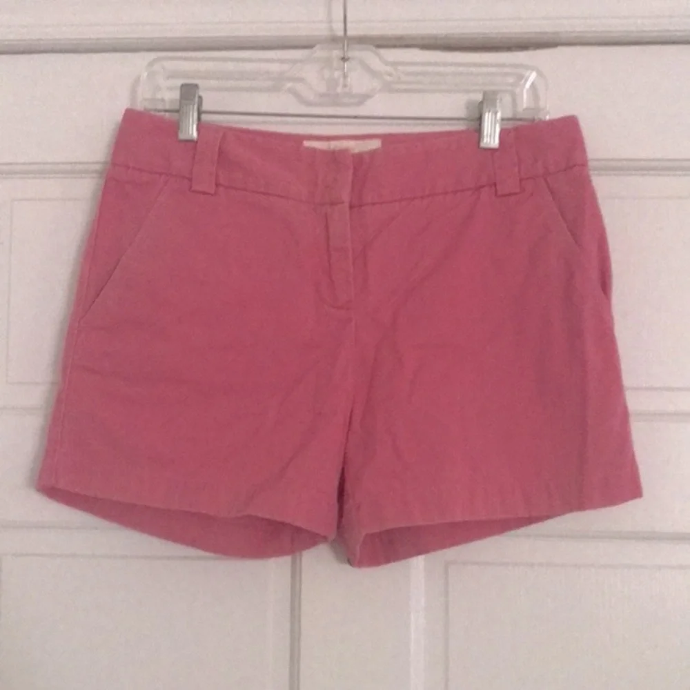 J. CREW Weathered Classic Twill PINK Chino SHORTS